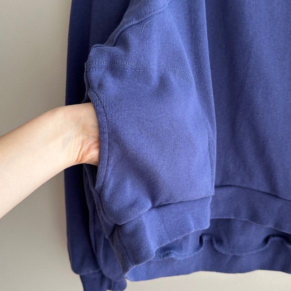 FP Beach by Free People Matching Sweatshirt & Sweatpants Set, Dark Blue, Size XS - Picture 12 of 16